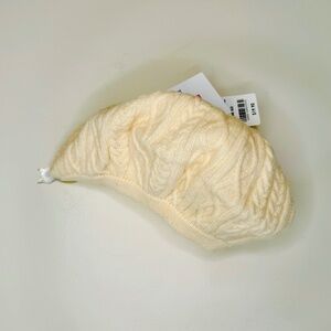 Ines de la Fressange Uniqlo Cable 3D Knit Wool Beret Cream Pink Pastel